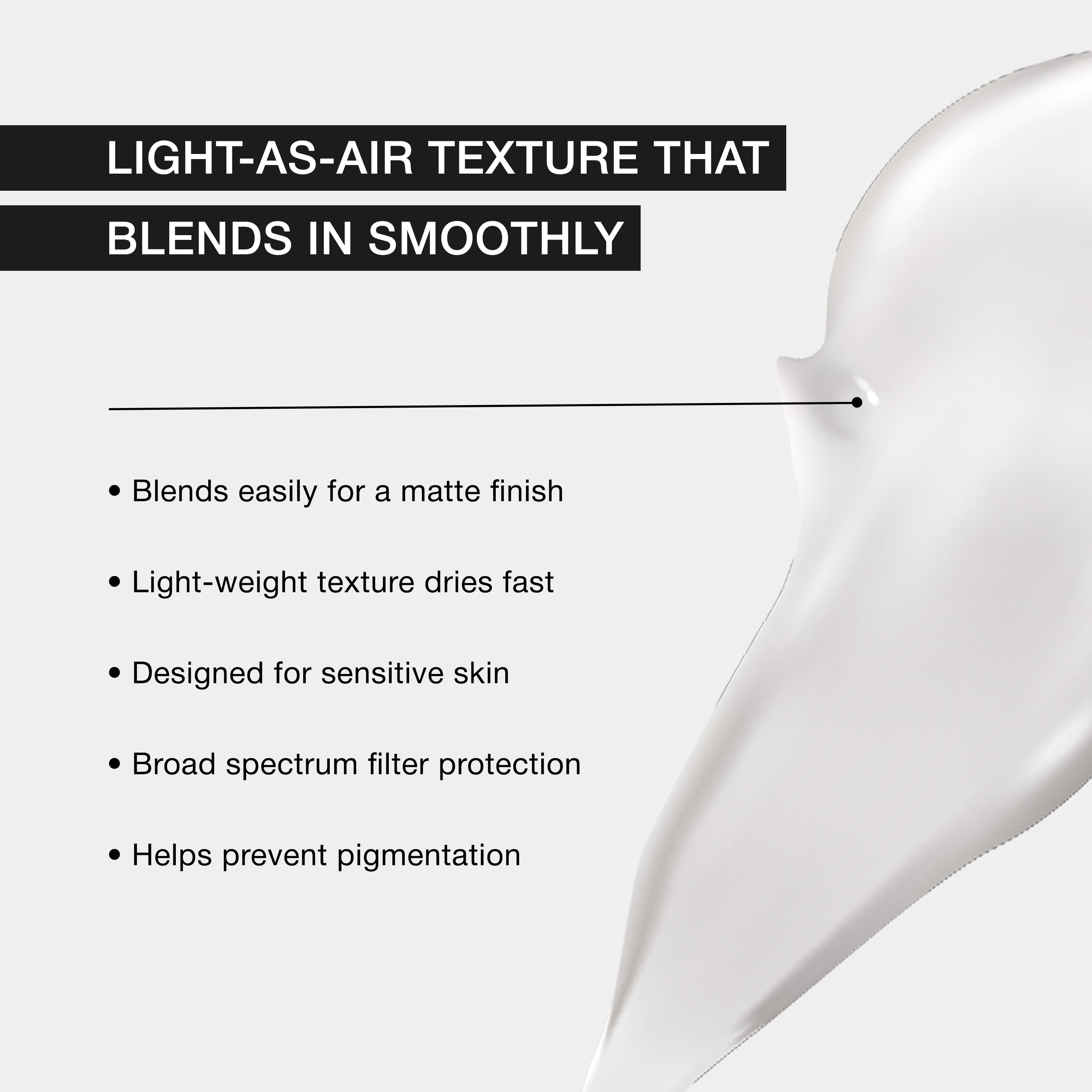 Applying sweat resistant sunscreen for daily sun protection on face and neck